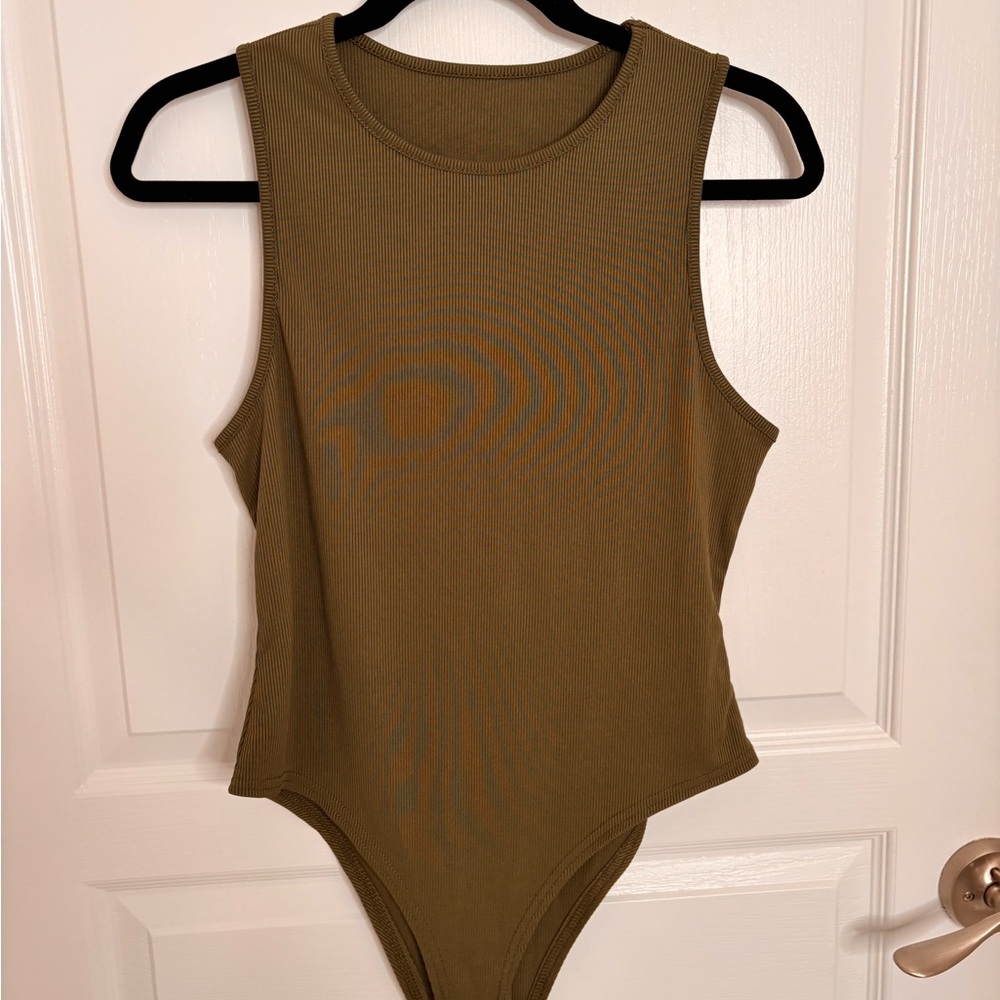 SHEIN Dark Green Bodysuit